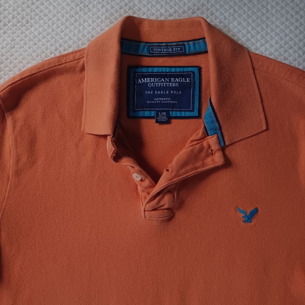 American Eagle Outfitters Mens - The Eagle Polo - Vintage Fit - Size Large
